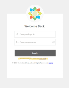 Click the link for login help